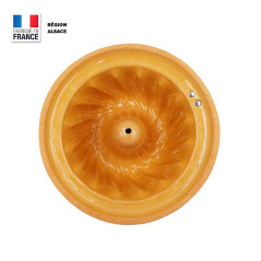 Moule à Kouglof Bleu Décor Coeur 20 cm