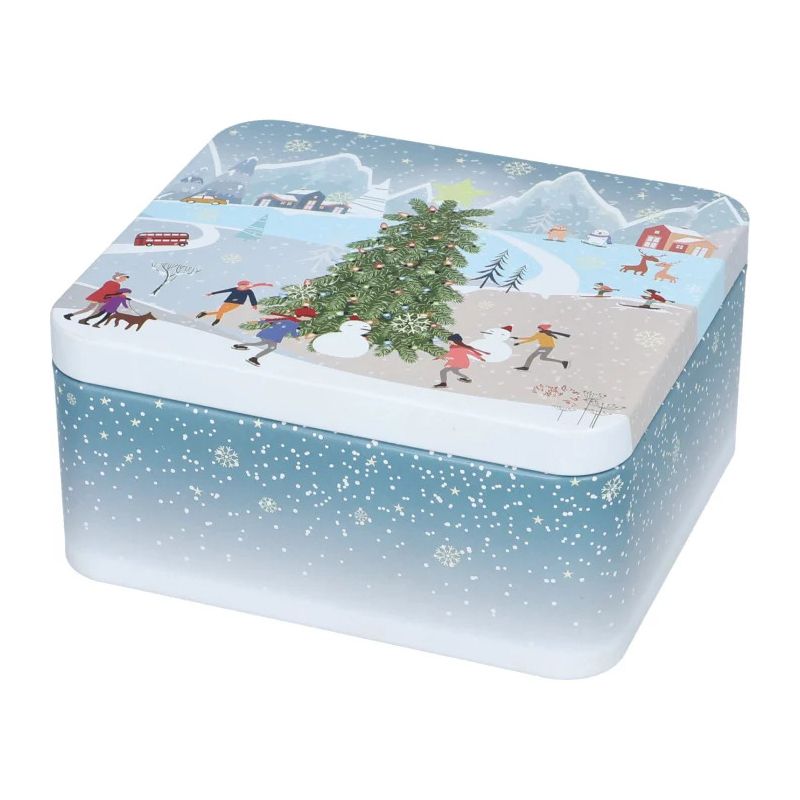 Boite à Biscuits de Noël Rectangulaire Petite