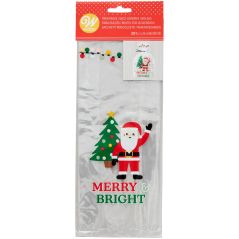 Sachets décor Père Noël (lot de 20)