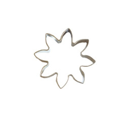 Lot De 8 Emporte-pièces Fleurs En Plastique - Pour Biscuits, Fondant - Tailles Variées - Rose