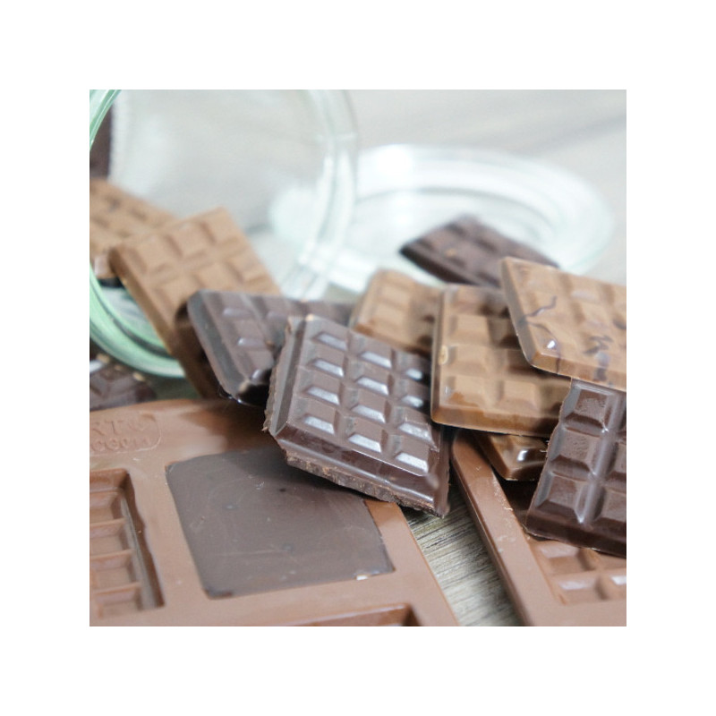 Moule silicone mini tablettes de chocolat - Silikomart